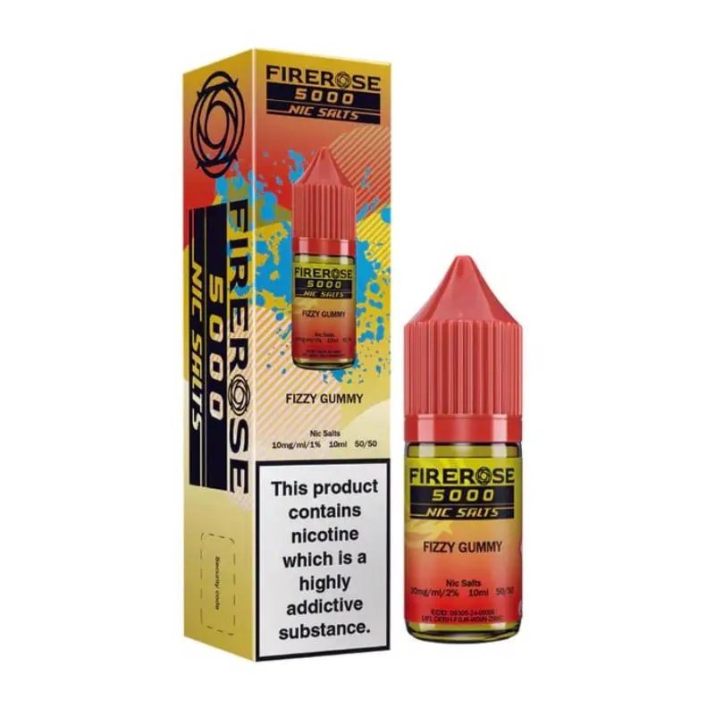 Fizzy Gummy  Nic Salt E-Liquid by Firerose 5000 Nic salt 10ml